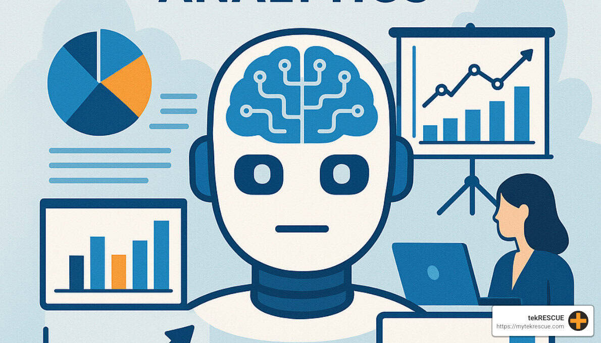 AI analyzing customer behavior patterns and generating personalized recommendations - ai for business analytics
