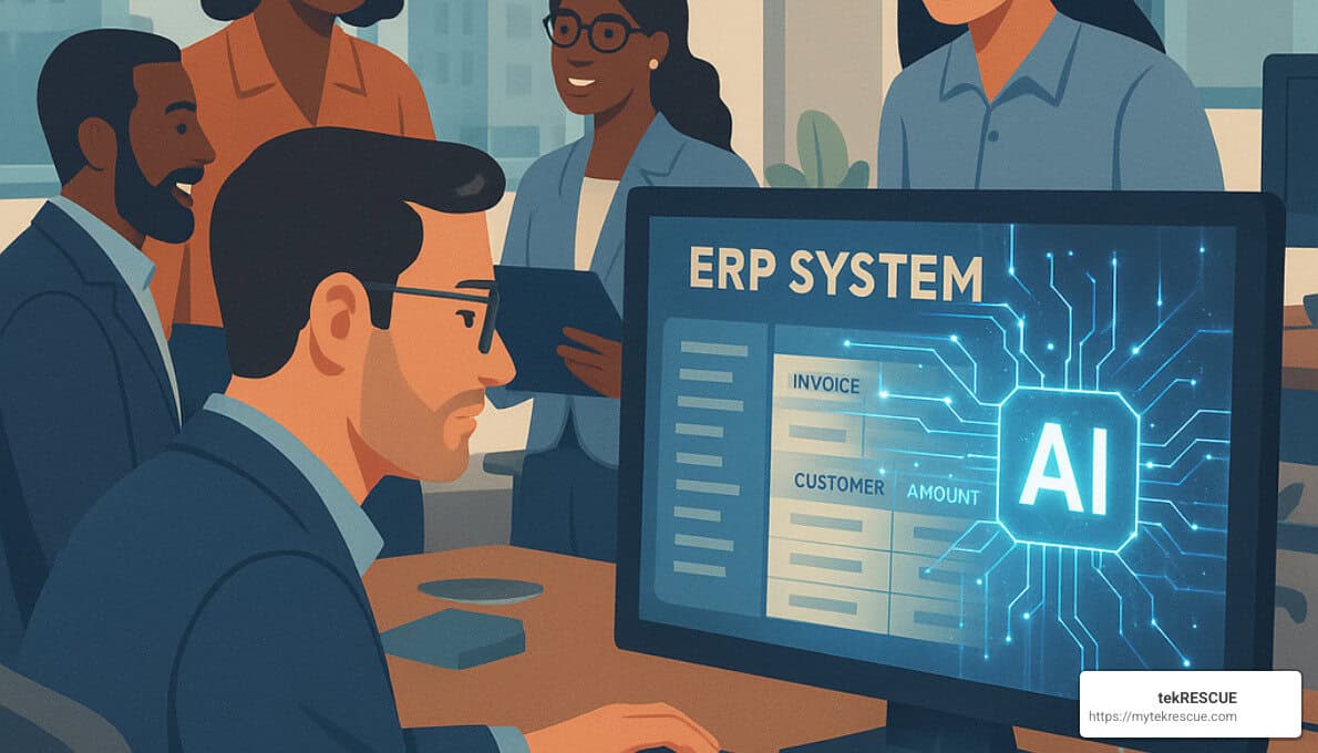 AI capabilities overlaying legacy ERP systems - ai business process automation