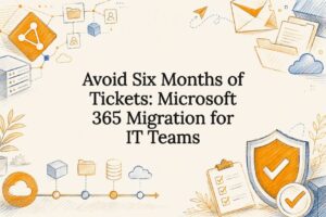 Decorative Microsoft 365 migration title card