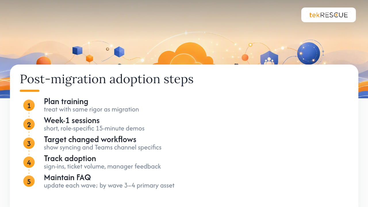 How Do You Drive Adoption After the Migration Is Complete? — overview diagram
