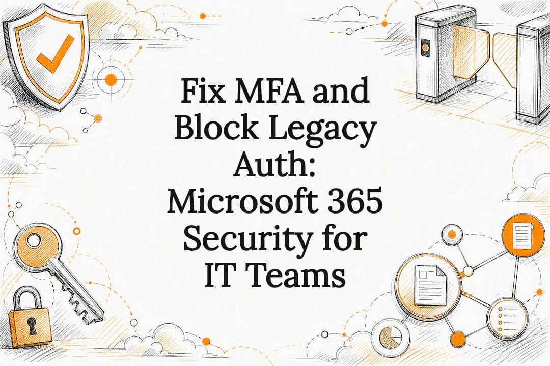 Decorative Microsoft 365 security title card