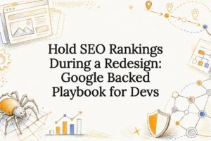 SEO redesign migration title card