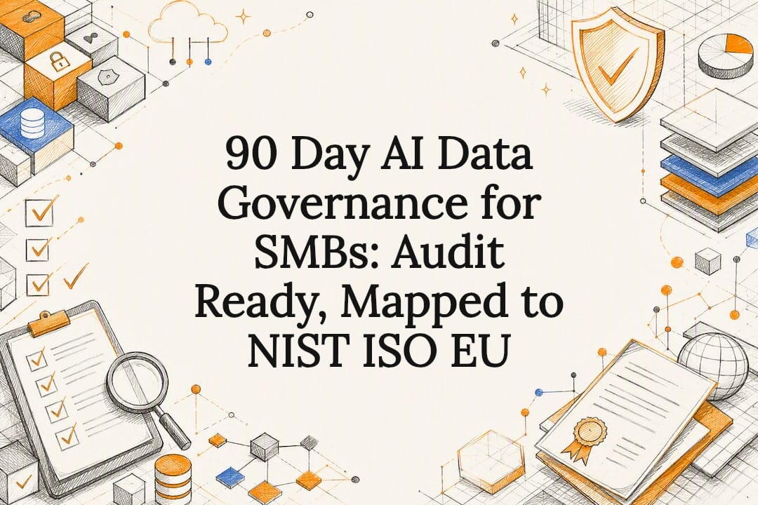 Decorative AI data governance title card