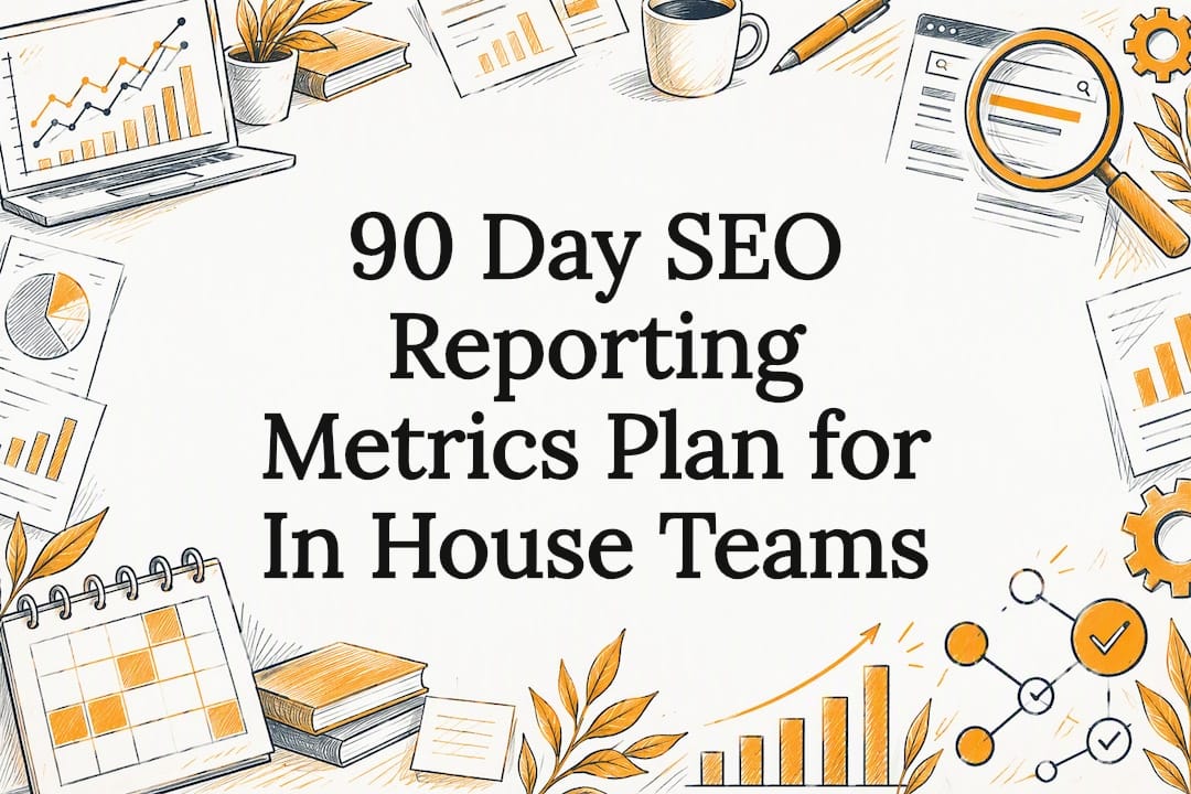 Decorative SEO reporting title card