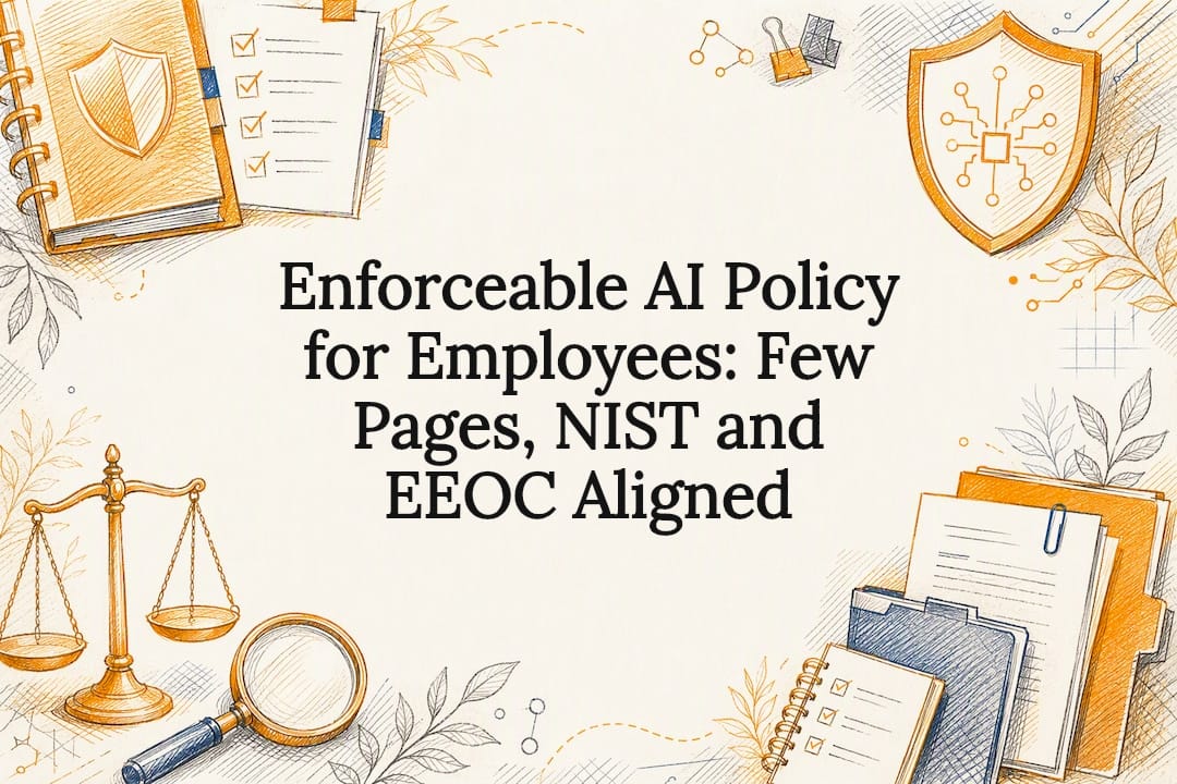 Decorative AI policy governance title card