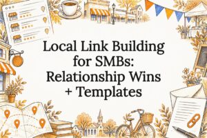 Decorative local link building title card