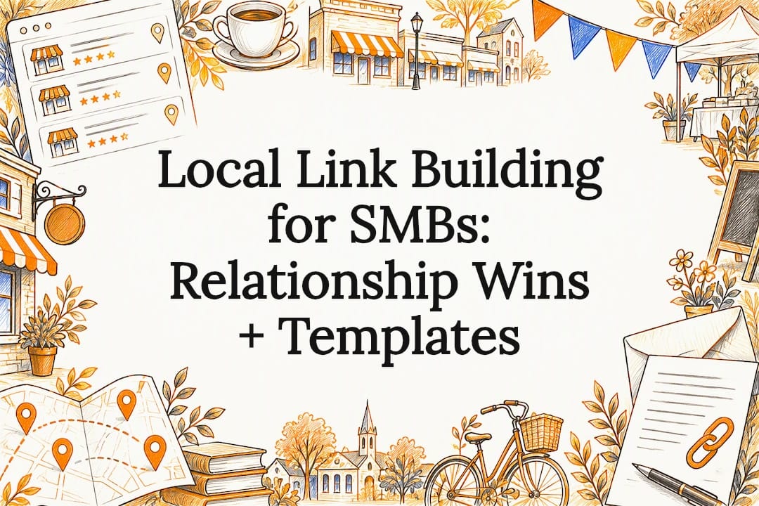 Decorative local link building title card