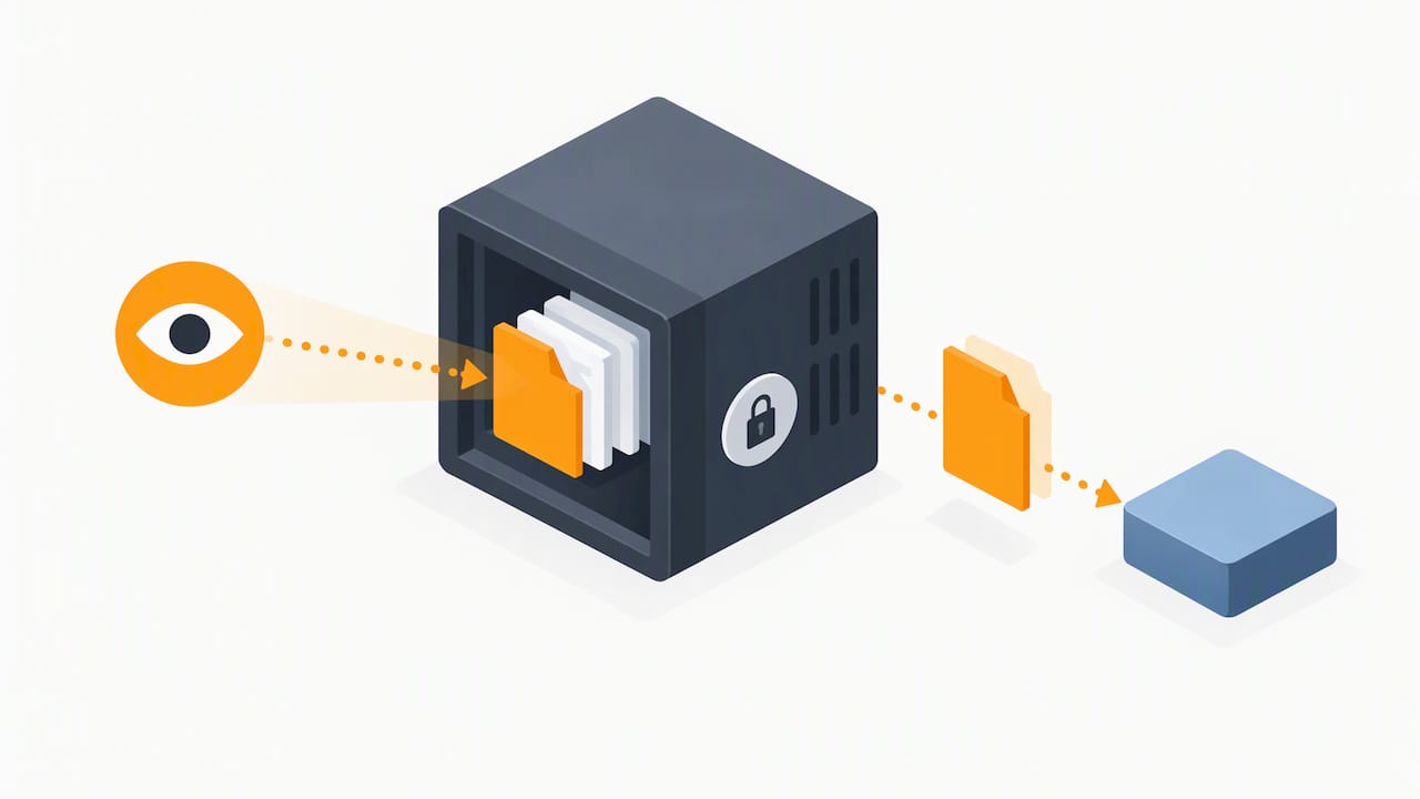 Unauthorized data copying distinguished from file viewing