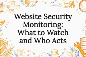 Sketch of security tools framing the title