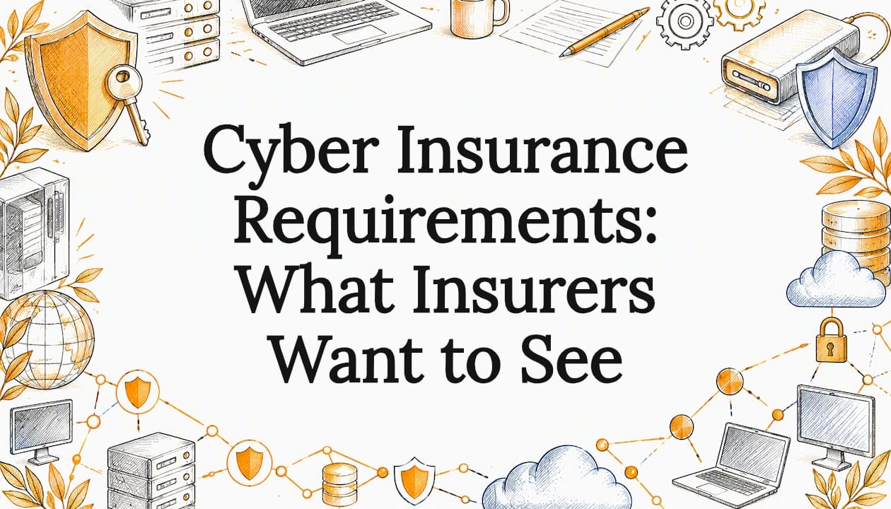 Cybersecurity sketches frame the article title