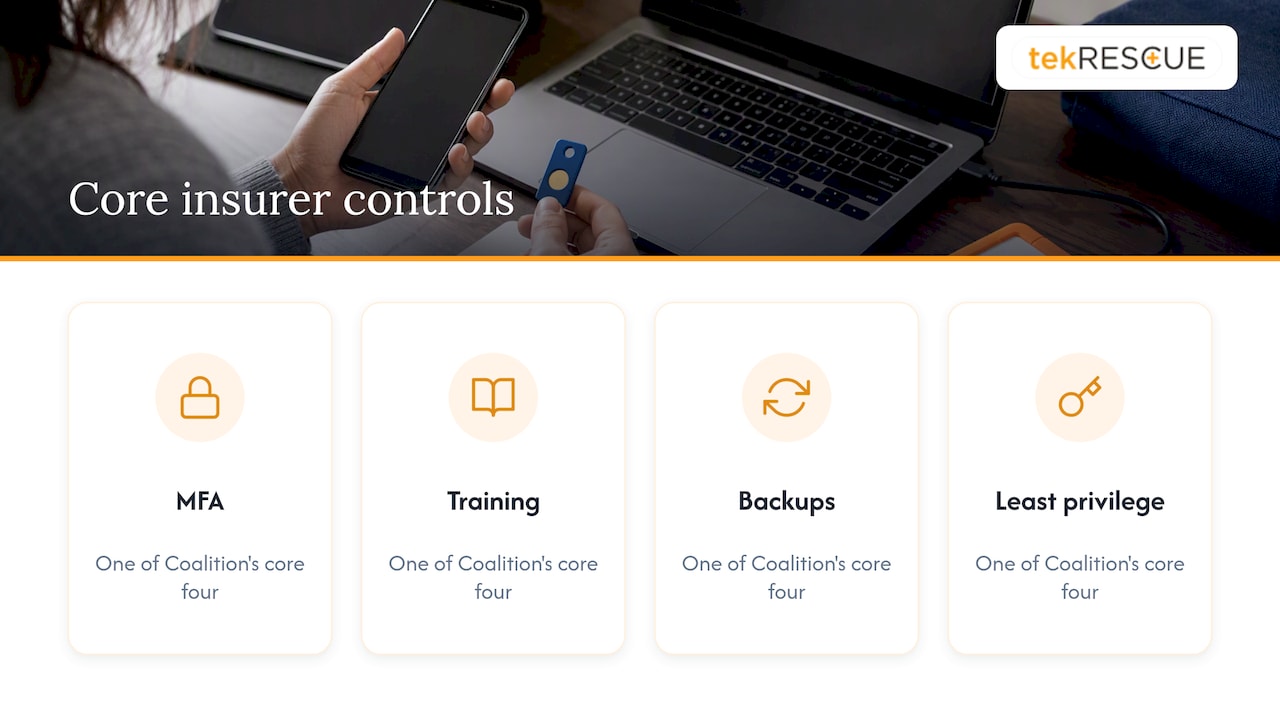 Four core controls insurers commonly request