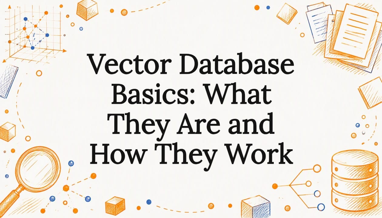Hand-drawn vector database title card